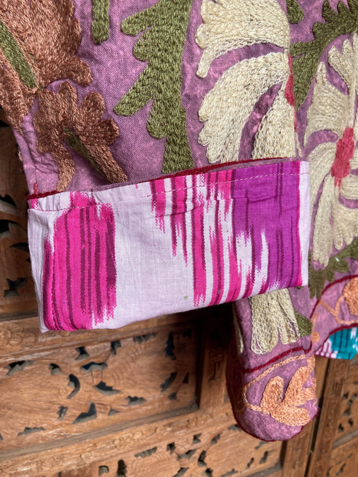 Embroided Suzani Jacket Lilac